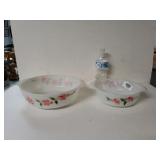 Vintage Fire King Hand Painted Peach Blossom