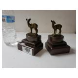 Brass Doe Booksends