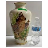 Lenox Game Bird Vase - Ruffed Grouse - Signed by
