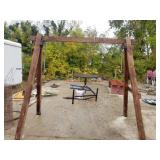 Pig Slaughtering Stand With Hooks