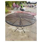 Large Wrought Iron Patio Table