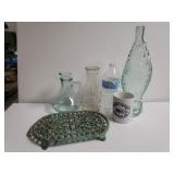 Decorative Bottles & Trivet