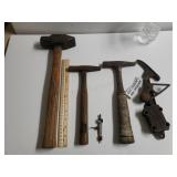 Vintage Chisel Hammers & Ladder Lock