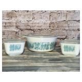 Vintage Pyrex Butterprint Casserole Dish & Two