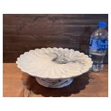 Vintage Marble Swirl Cake Stand