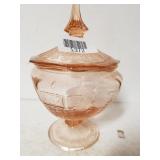 Pink Depression Candy Dish