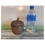 Vintage Cast Iron Acorn With Lid