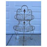 Vintage Three Tier Cake Style Plant Stand