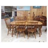 Vintage Dining Table And 6 Chairs