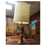 Vintage Heavy Brass Like Table Lamp
