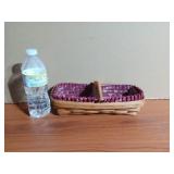 1995 Longaberger Cracker Basket with Maroon