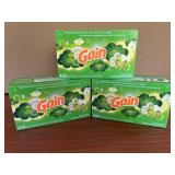 3 Boxes Gain Dryer Sheets 105 Per Box