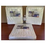 3 Better Home & Gardens Fabric Storage Bins Cream