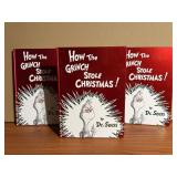 3 Dr. Seuss Books How The Grinch Stole Christmas!
