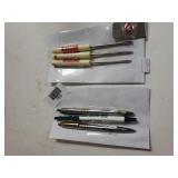 Advertising Pens And Screwdrivers And Money Clip