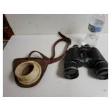 Antique Binoculars And Flag Holder