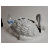 Ceramic Swan . Marked Italy