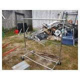Metal Rolling Clothes Rack