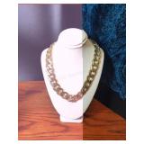 Heavy Gold Tone Ladies 18" Necklace - Adjustable