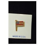 Crystal American Flag Lapel Pin from Loyd and