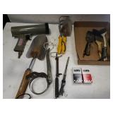 Gardening Tools, Air Caulking Gun. Paint Brushes,