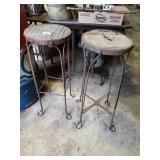 2 Antique Stools/stands