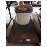 Metal Rolling Cart And Shop Vac