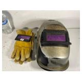Welding helmet, gloves & new shield