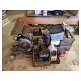 Craftsman Saw, Vintage Canning Jars, Nuts, Bolts.