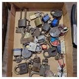 Lot Of Padlocks & Keys