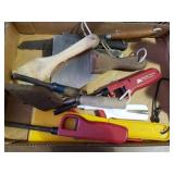 Assorted Lighters And Putty Knives And Masonry