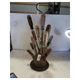 Assorted Screwdrivers On Srand