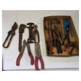 Punch, Snips, Pliets, Wire Cutters And More