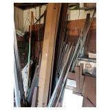 Assorted Metal Poles And Plates