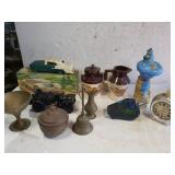 Vintage Avon Cologne Bottles, Brass Home Decor