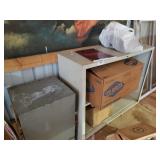 Metal Cabinet With Contents