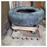2 Tires With 3 Rolling Carts