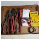Digital Multimeter Readers Tap And Needle Nosed