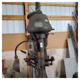Vintage  Drill Press With Contents
