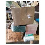 Disposable Gloves, Paint Rollers, And Scotch