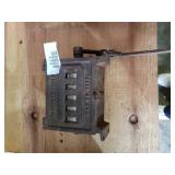 Antique Hawkins Counter. Marked 1860