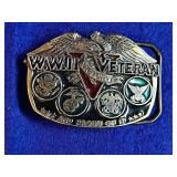 WW2 Armed Forces Veterans Victory Belt Buckle