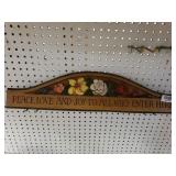 Peace Love And Joy Wall Plaque