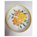 Ironstone Floral Serving Platter
