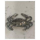 Vintage Silver Crab Brooch