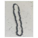 Vintage Quality Hematite Chip Necklace