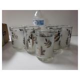 Vintage Leaf Glasses