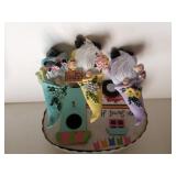 Trailer Birdhouse,  Gnome Figures