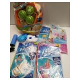 Water Sprinkler,  Swim Armbands,  Split Rings, &