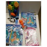 Swim Armbands,  Sprinkler, Wind Up Sea Animals